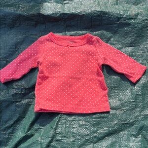 Carter's Pink Polka Dot Baby Shirt